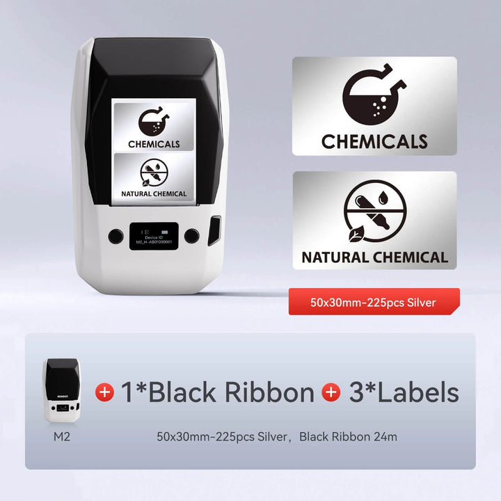 NIIMBOT M2 Thermal Transfer Label Maker, Smart Color Printing with Phones & PC for Office, Lab, Vial Bottle