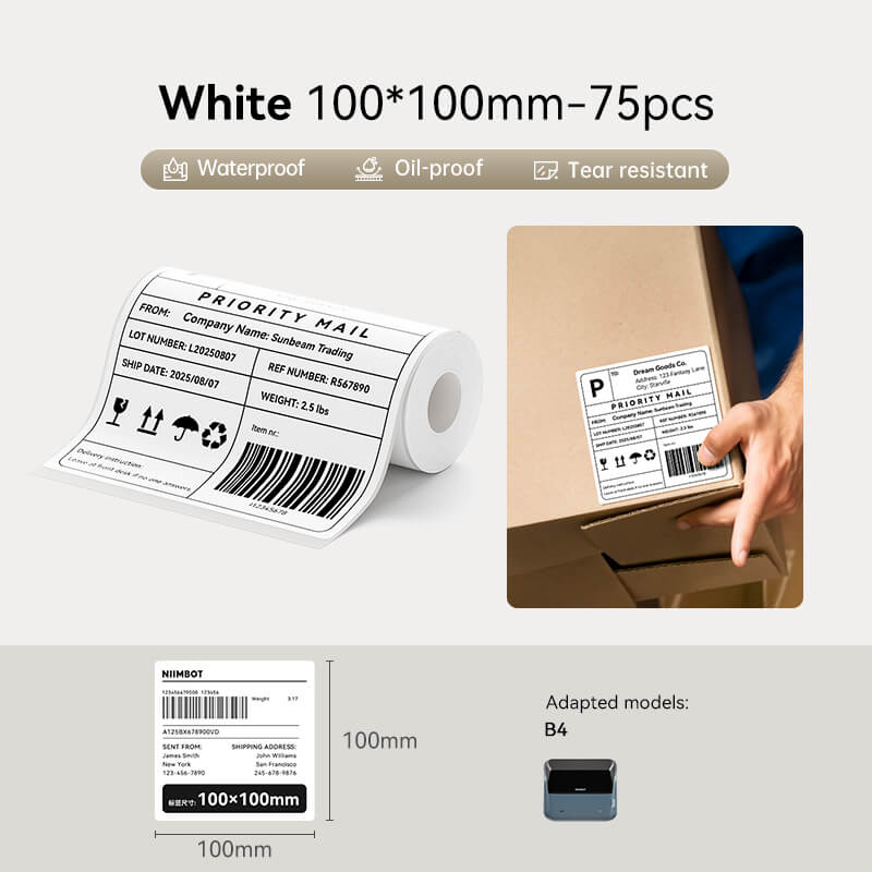 NBTページ NIIMBOT B4 Inkless Thermal Label Maker for Shipping Label — NIIMBOT