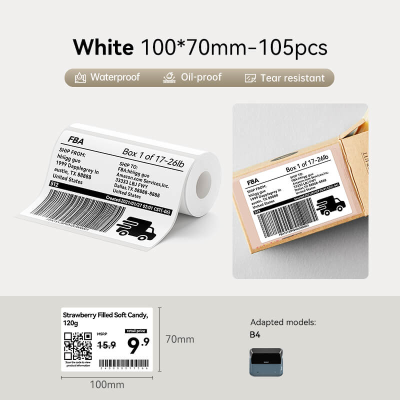 NIIMBOT B4 Inkless Thermal Label Maker for Shipping Label — NIIMBOT
