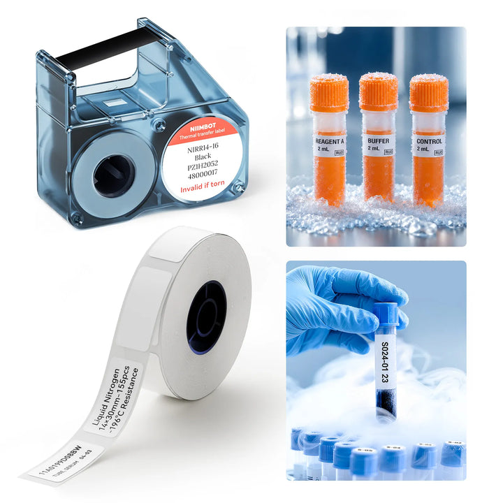 NIIMBOT Liquid Nitrogen Label Stickers for N1,  -196°C Low Temperature Resistant