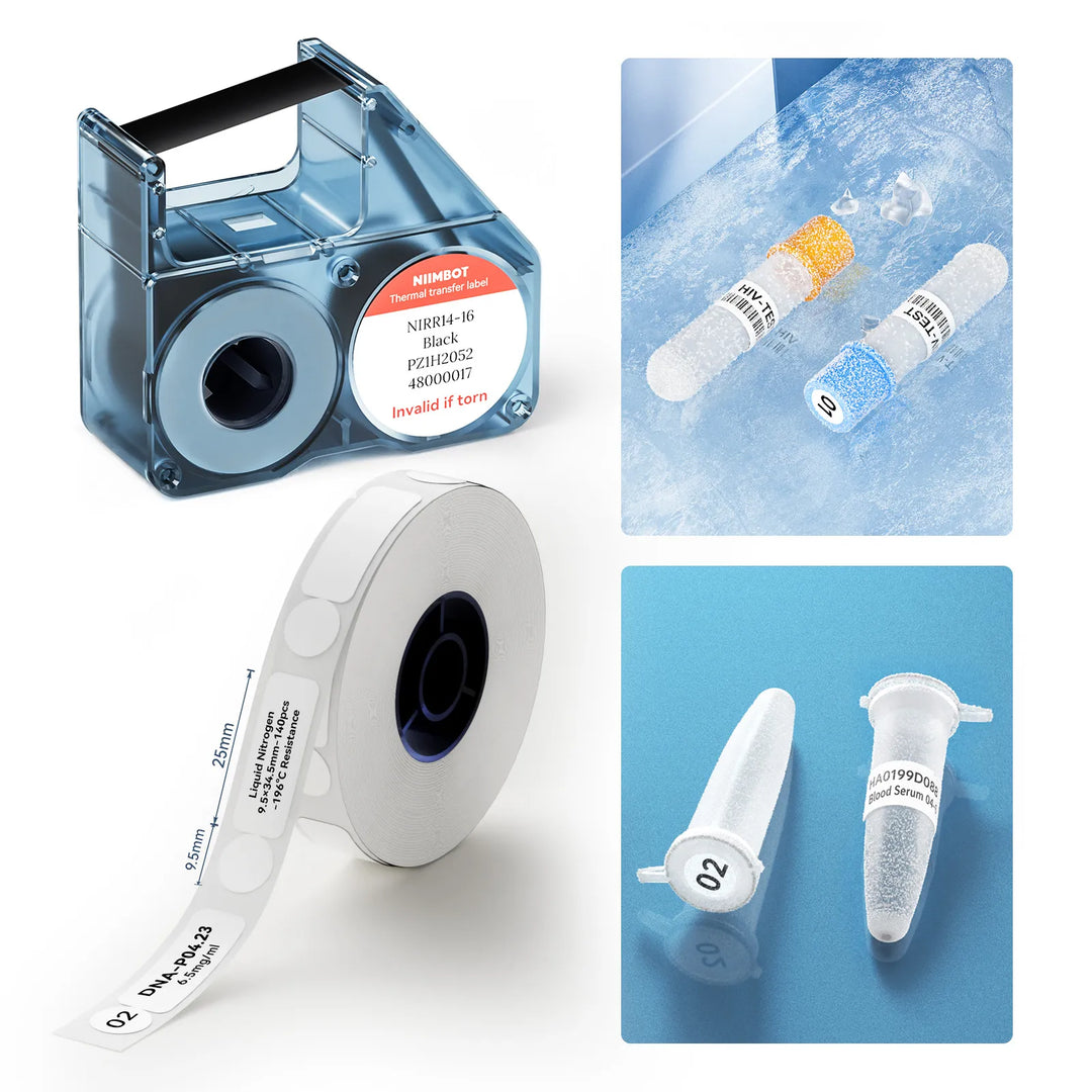 NIIMBOT Liquid Nitrogen Label Stickers for N1,  -196°C Low Temperature Resistant