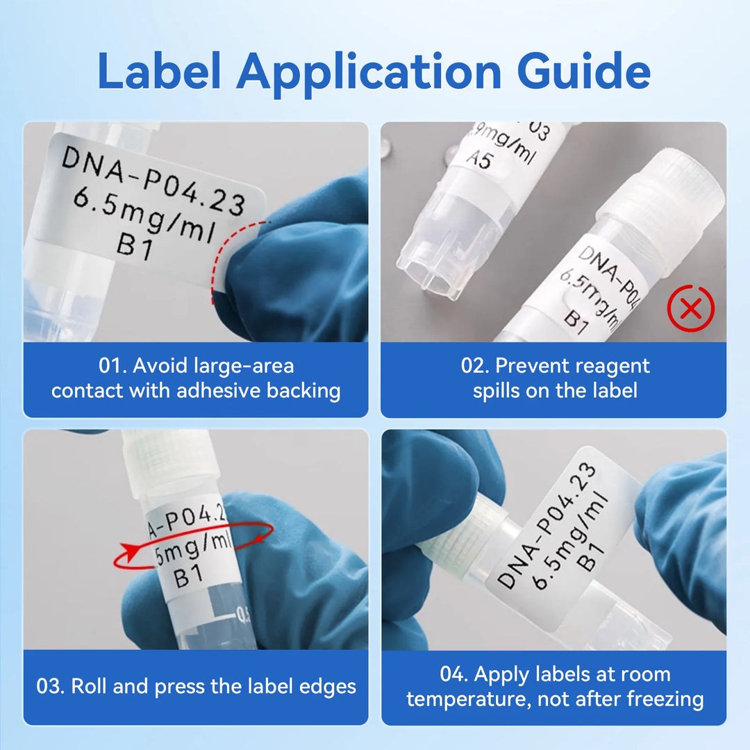 NIIMBOT Liquid Nitrogen Label Stickers for N1,  -196°C Low Temperature Resistant