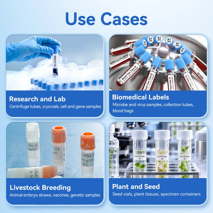 NIIMBOT Liquid Nitrogen Label Stickers for N1,  -196°C Low Temperature Resistant