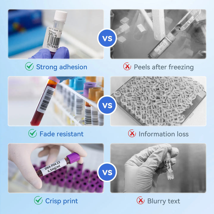 NIIMBOT Liquid Nitrogen Label Stickers for N1,  -196°C Low Temperature Resistant