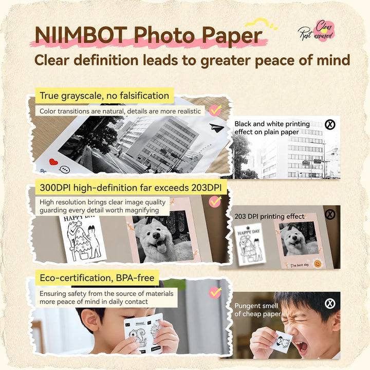 NIIMBOT B2 Pro Photo Maker-Maschine, 300 DPI High Definition, tragbarer Thermo-Pohoto-Drucker mit lustiger APP für Fotos, Scrapbook, Zuhause