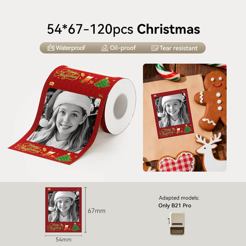 Photo Papers, Red&Black Labels for B21 Pro