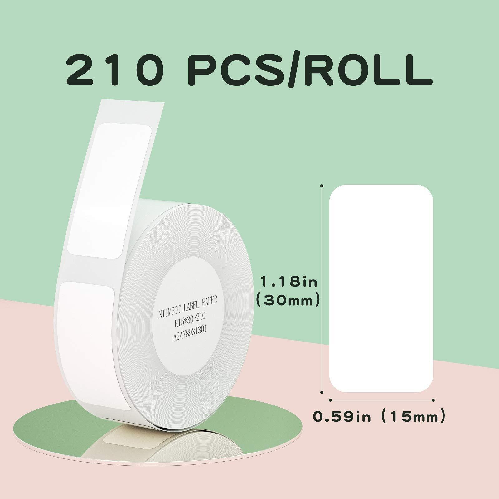 Niimbot Paper NIIMBOT Thermal Label Maker Paper White Stickers Waterproof for D11 ...