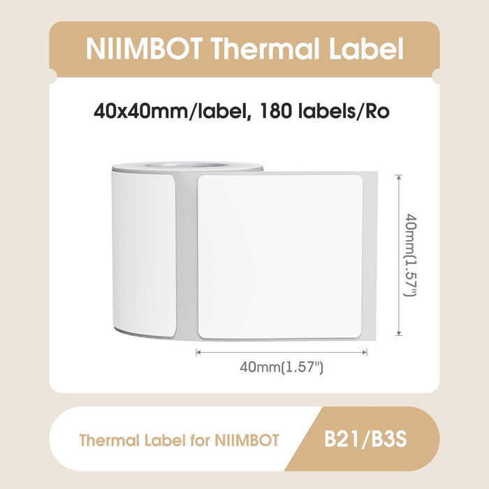 NIIMBOT Label 1.97" x 1.18"-230pcs(50×30 mm) for B1/B21/B3S - NIIMBOT