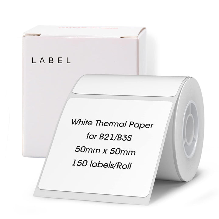 NIIMBOT White Label Tape for B21, B1, B3S, Simplify Organization and Labeling - NIIMBOT