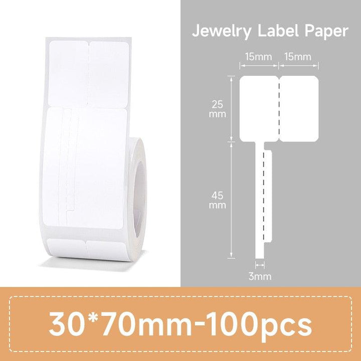 NIIMBOT White Label Tape for B21, B1, B3S, Simplify Organization and Labeling - NIIMBOT