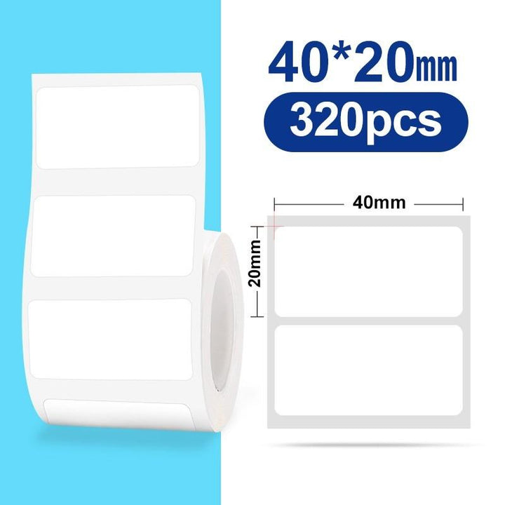 NIIMBOT White Label Tape for B21, B1, B3S, Simplify Organization and Labeling - NIIMBOT