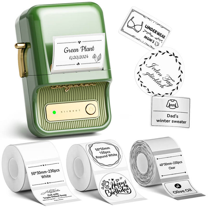 NIIMBOT B21 Pro 300dpi Label Printer, Photo Printing, Bluetooth Connection for Home, Business, Office