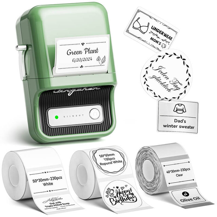 NIIMBOT B21 Pro 300dpi Label Printer, Photo Printing, Bluetooth Connection for Home, Business, Office