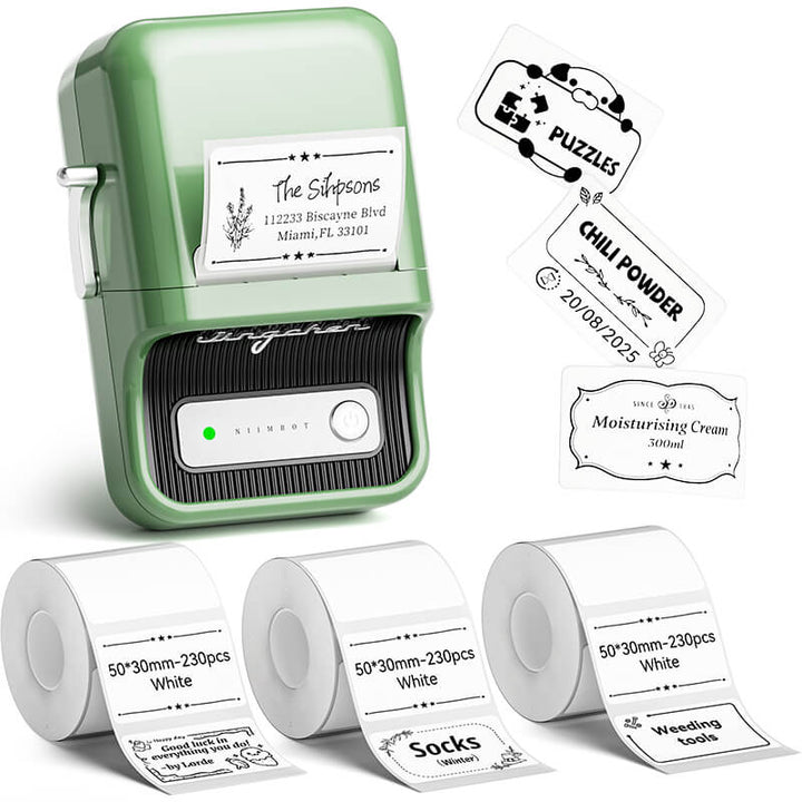 NIIMBOT B21 Pro 300dpi Label Printer, Photo Printing, Bluetooth Connection for Home, Business, Office