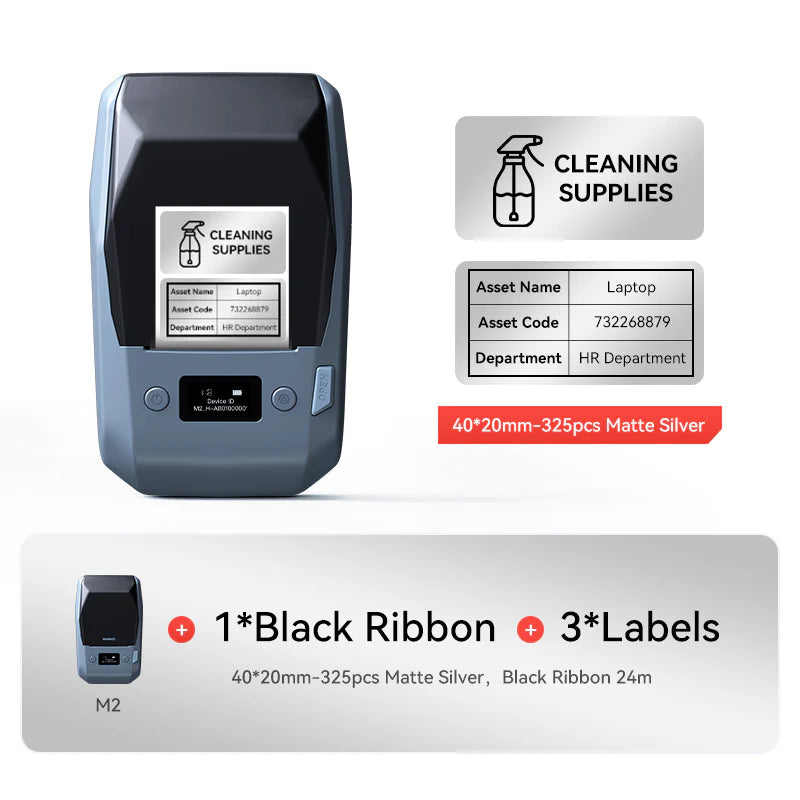NIIMBOT M2 Thermal Transfer Label Maker, Smart Color Printing for Cosmetic Jars, Makeup Bottles & Beauty Price Tags
