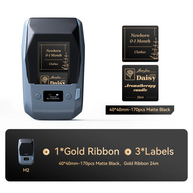 NIIMBOT M2 Thermal Transfer Label Maker, Smart Color Printing for Cosmetic Jars, Makeup Bottles & Beauty Price Tags