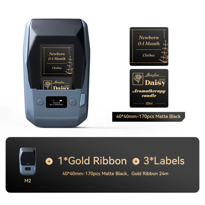 NIIMBOT M2 Thermal Transfer Label Maker, Smart Color Printing for Cosmetic Jars, Makeup Bottles & Beauty Price Tags