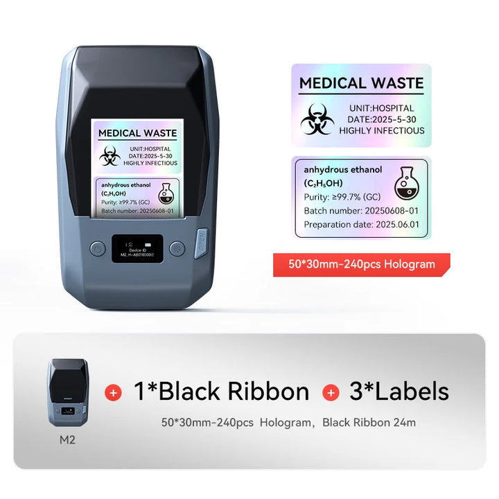 NIIMBOT M2 Thermal Transfer Label Maker, Smart Color Printing with Phones & PC for Coffee Shop, Cup & Bean Bottle